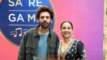 Photos: Kartik Aaryan and Vidya Balan snapped at Sa Re Ga Ma Pa set for Bhool Bhulaiyaa 3 promotion