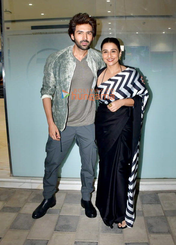 photos kartik aaryan and vidya balan snapped during bhool bhulaiyaa 3 promotions 1