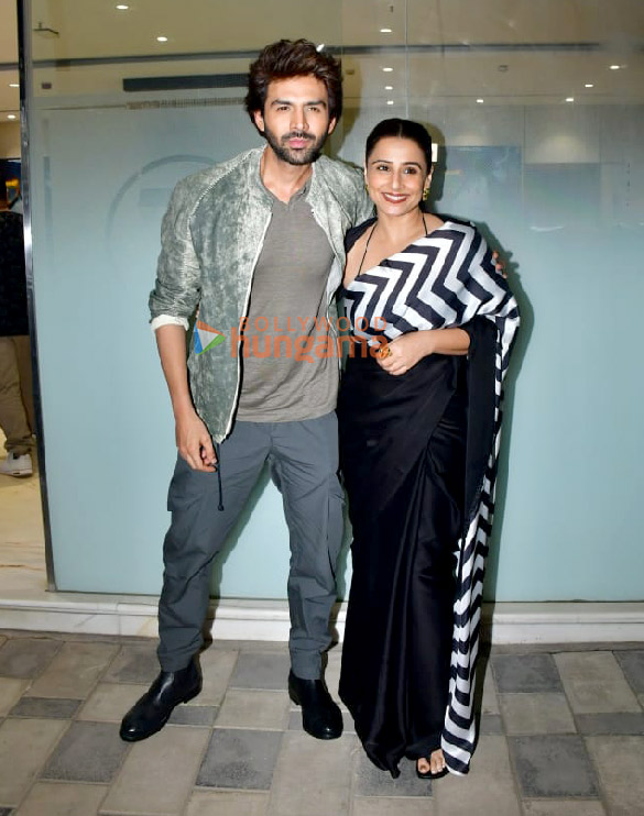 photos kartik aaryan and vidya balan snapped during bhool bhulaiyaa 3 promotions 6