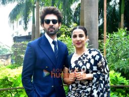 Photos: Kartik Aaryan and Vidya Balan snapped promoting Bhool Bhulaiyaa 3 on the sets of KBC 16