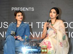 Photos: Kriti Sanon and Kanika Dhillon snapped interacting at the Bollywood Hungama OTT Fest 2024 at Taj Lands Ends, Mumbai