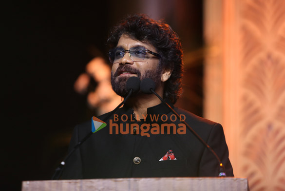 photos megastar chiranjeevi felicitated by amitabh bachchan at anr awards in presence of ram charan and others 7