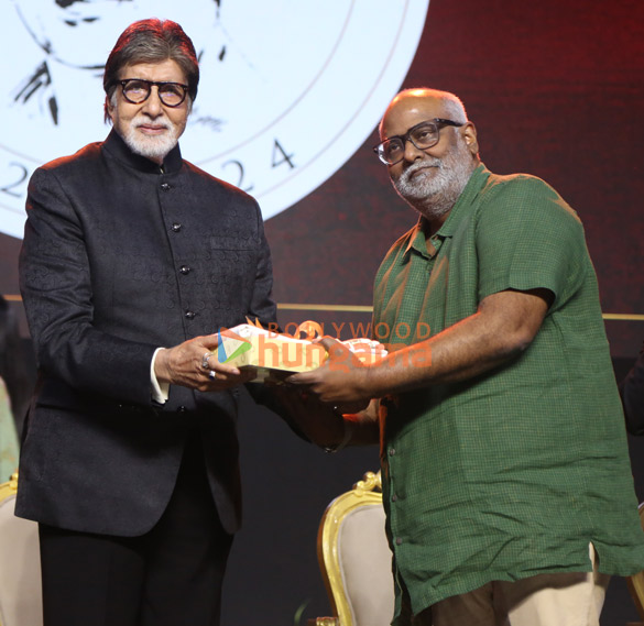 photos megastar chiranjeevi felicitated by amitabh bachchan at anr awards in presence of ram charan and others 8