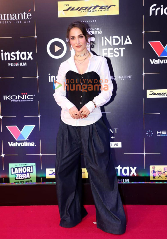 photos rakul preet singh saiee manjrekar zareen khan and others snapped at the bollywood hungama ott india fest day 1 1