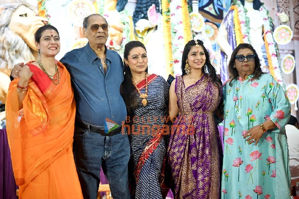 photos rani mukerji kajol and others snapped at a durga puja pandal 1 2