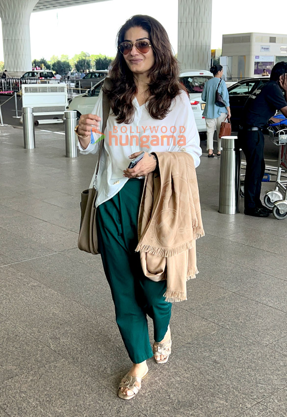 photos raveena tandon richa chadha ali fazal and others snapped at the airport 1