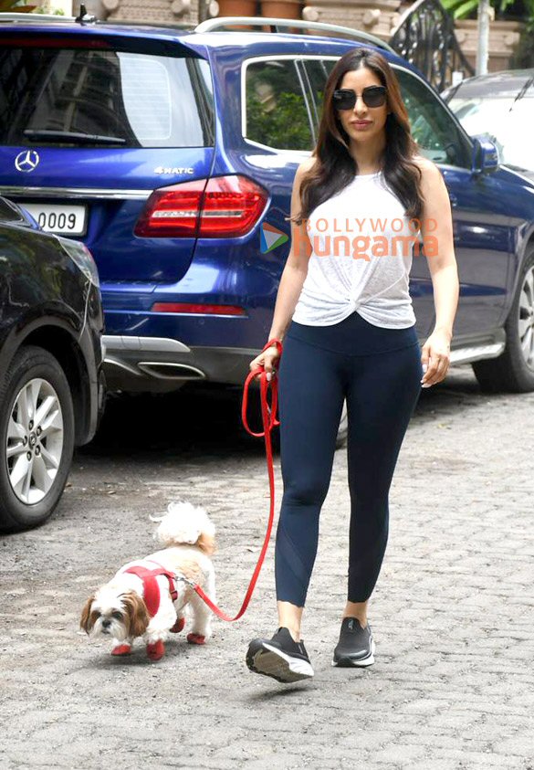 photos sophie choudry snapped outside her residence in khar 1