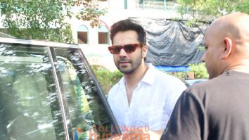 Photos: Varun Dhawan snapped outside a dubbing studio in Bandra