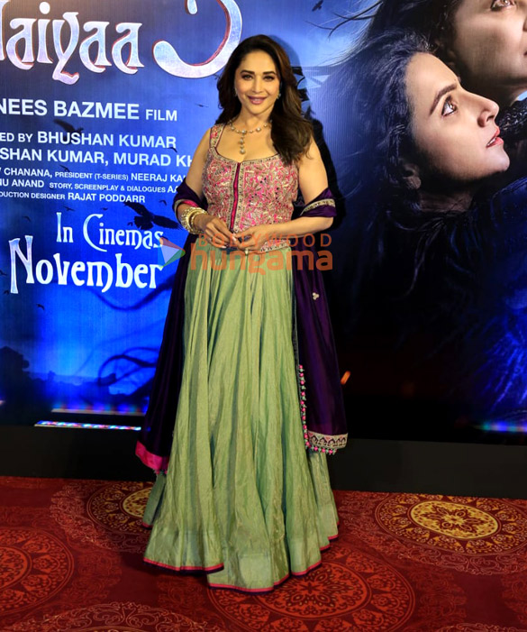 photos vidya balan madhuri dixit and others snapped at the bhool bhulaiyaa 3 song launch 6
