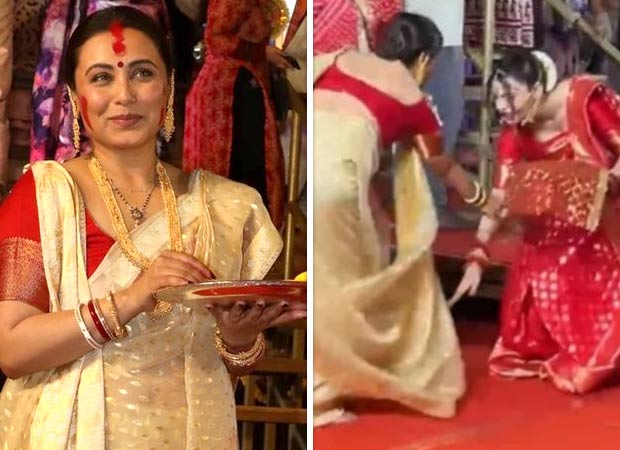 Rani Mukerji asks Sherlyn Chopra to not touch her feet during Sindoor Khela ceremony