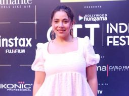 Maanvi Gagroo slaying in white as she poses at Bollywood Hungama’s OTT India Fest