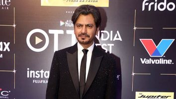 Nawazuddin Siddiqui in dazzling black suit at Bollywood Hungama’s OTT India Fest