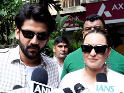 Sonakshi Sinha & Zaheer Iqbal get clicked at an event in the city