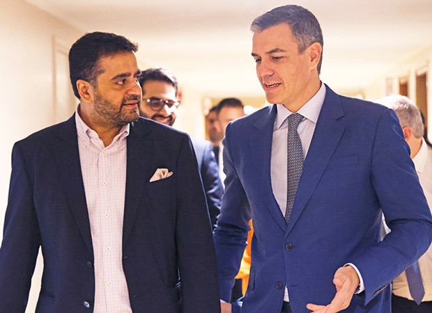 Spanish President Pedro Sanchez visits Yash Raj Films, strengthening cultural ties