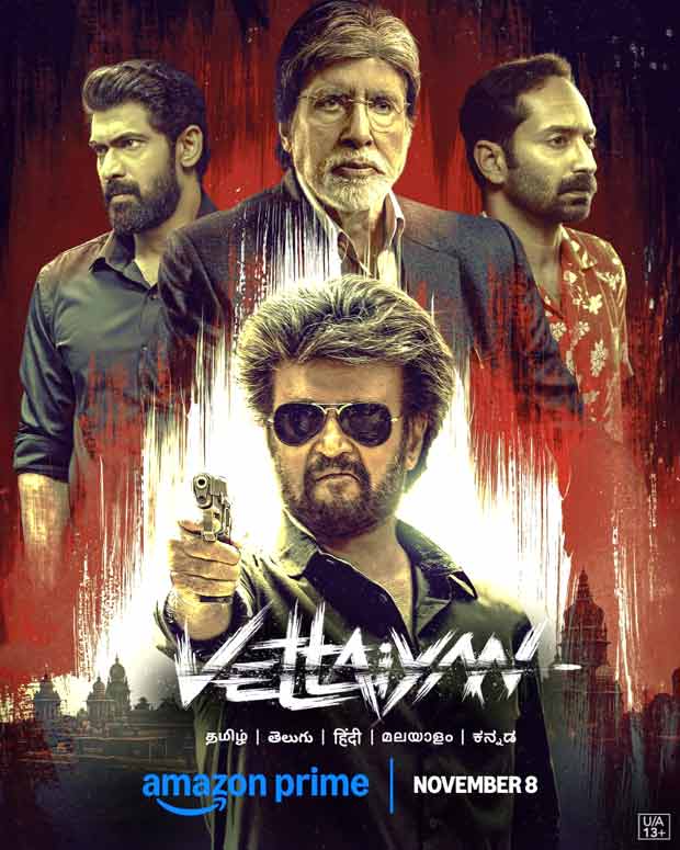 Rajnikanth and Amitabh Bachchan-starrer Vettaiyan to premiere on November 8 on Prime Video