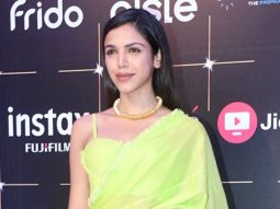 Shriya Pilgaonkar’s lai bhari saree look at Bollywood Hungama’s OTT India Fest