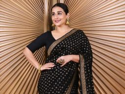 Vidya Balan looks stunning in traditional Shanti Banaras saree at Bhool Bhulaiyaa 3 promotions