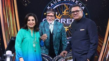 Farah Khan and Boman Irani offer Jab Tak Bachchan film to Amitabh Bachchan on KBC 16