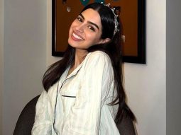 Khushi Kapoor celebrates her 24th birthday; Vedang Raina holds back her hair as she blows out candles