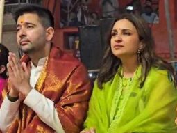 Parineeti Chopra and Raghav Chadha visit Dashashwamedh Ghat to seek blessings in Varanasi, perform Ganga Aarti