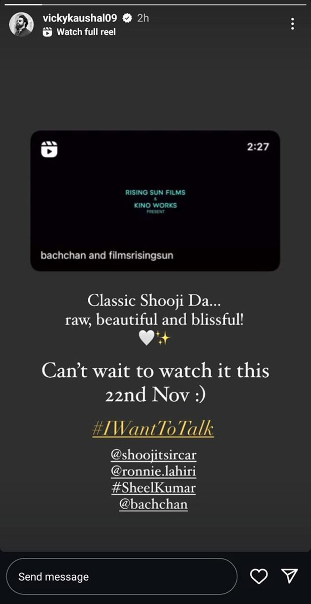 Abhishek Bachchan receives appreciation from Hrithik Roshan, Vicky Kaushal and others as the trailer of I Want To Talk gets unveiled