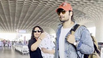 Btown’s New-bee Parents Ali Fazal and Richa Chadha papped at the airport with the baby