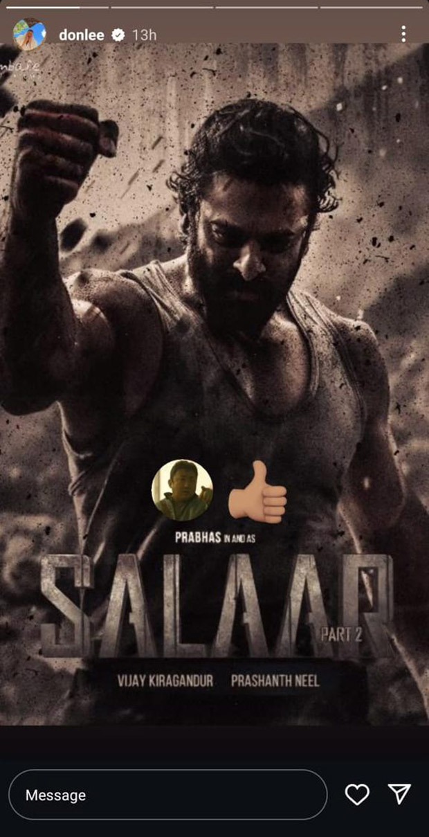 Don Lee aka Ma Dong Seok, Korean-Hollywood star, shares poster of Prabhas' Salaar Part 2 – Shouryaanga Parvam, sparking speculation about his casting
