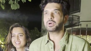 Karan Kundrra, Tejasswi Prakash & RJ Malishka papped together leaving a party