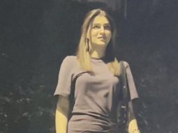 Kriti Sanon papped in a blue comfy slit dress