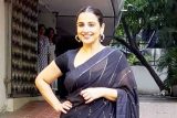 Manjulika aka Vidya Balan papped in black saree