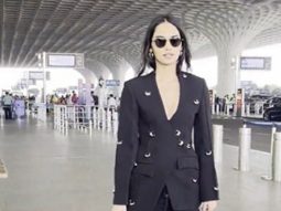 Miss Beauty in black papped at the airport! Manushi Chhillar