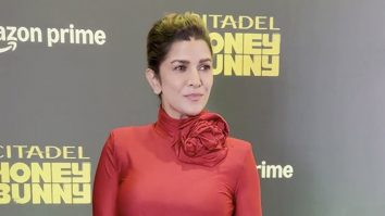 Nimrat Kaur at the blue carpet premiere of Citadel Honey Bunny