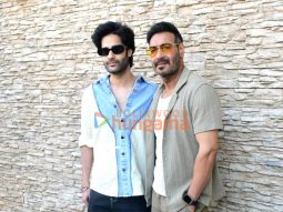 Photos: Ajay Devgn and Aaman Devgan snapped promoting Azaad