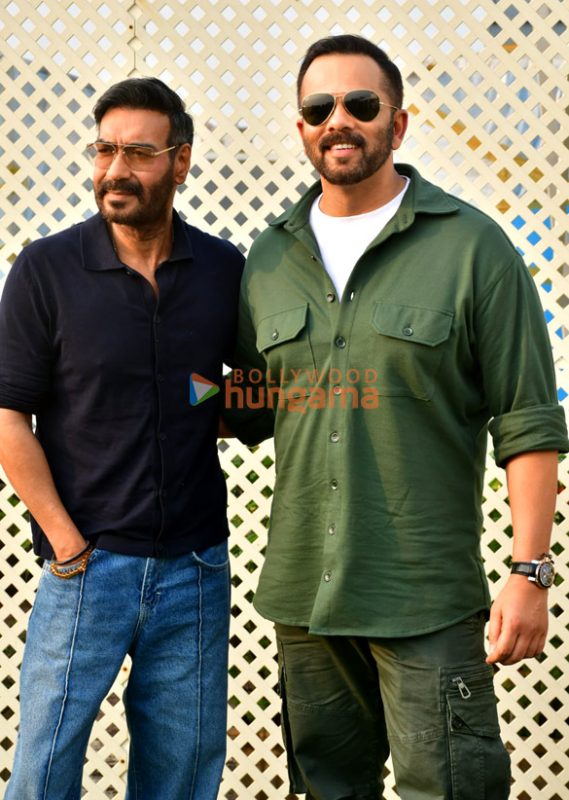 Photos: Ajay Devgn and Rohit Shetty snapped promoting Singham Again ...