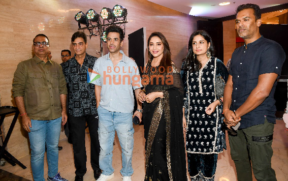 photos madhuri dixit arbaaz khan and others grace the music launch of the film hey siri ve siri 5
