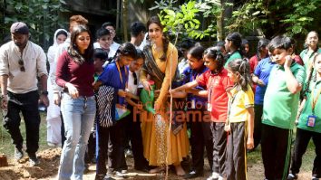 Photos: Raashii Khanna kicks off her pre-birthday celebrations with a plantation drive along with 100 kids at the Bhamla Foundation