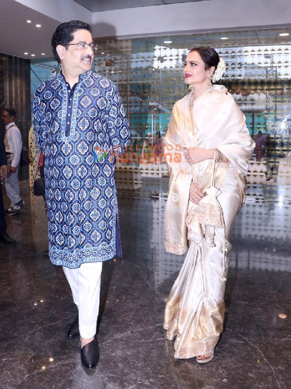 photos rekha snapped at the aditya vikram birla puraskars 2024 at nsci dome worli 2