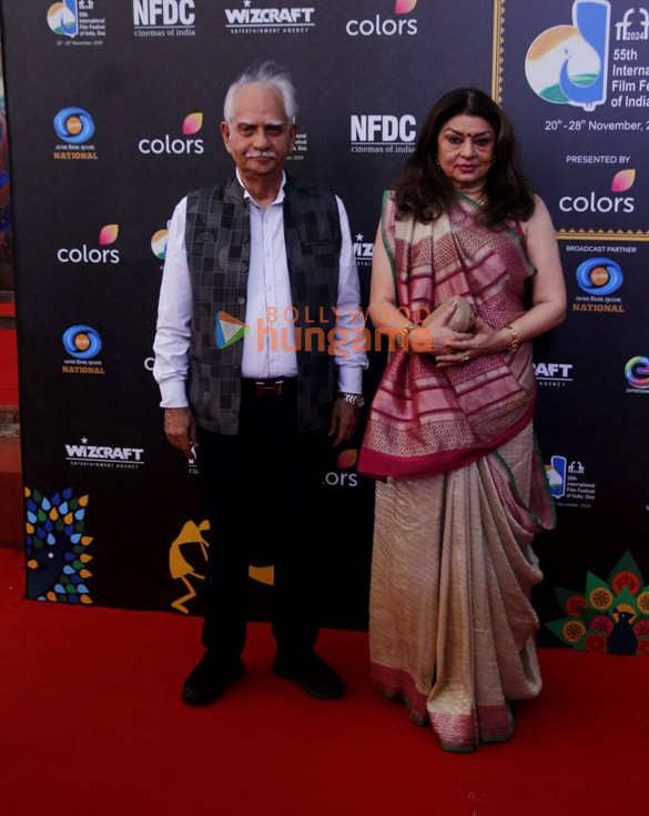 photos shriya saran vikrant massey pratik gandhi and others walk down the red carpet at the closing ceremony of iffi 2024 12