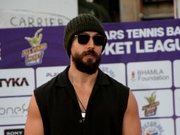 Photos: Tiger Shroff, Shilpa Shetty, Mouni Roy, Raj Kundra, Arjun Bijlani and others attend the the opening match of All Star Tennis Ball Cricket League in Bandra