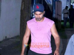 Photos: Varun Dhawan and Dino Morea snapped at the gym in Bandra