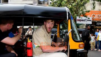 Photos: YouTuber Logan Paul rides auto-rickshaw in Bandra