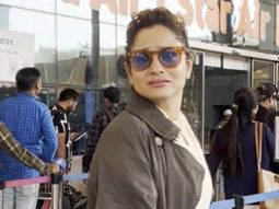 Ankita Lokhande snapped with husband at Domestic airport in Santacruz