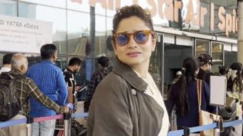 Ankita Lokhande snapped with husband at Domestic airport in Santacruz