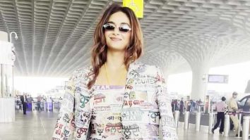 Keerthy Suresh’s sassy outfit as she poses for media at the airport