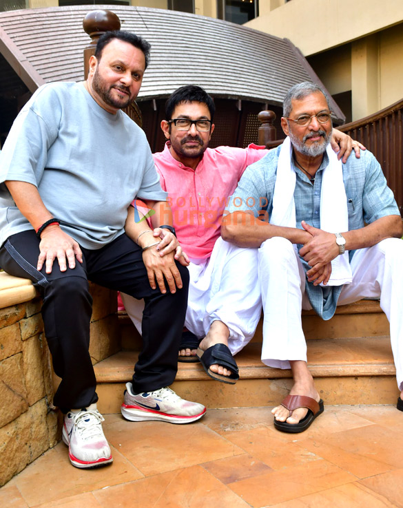 photos aamir khan nana patekar and anil sharma snapped during vanvaas promotions 3