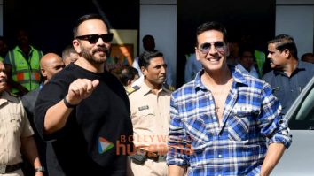 Photos: Akshay Kumar, Rohit Shetty and Jr NTR snapped at Kalina airport