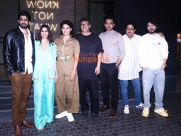 Photos: Divyenndu, Pratik Gandhi, Saiyami Kher, and others snapped at Excel Entertainment office for the screening of Agni