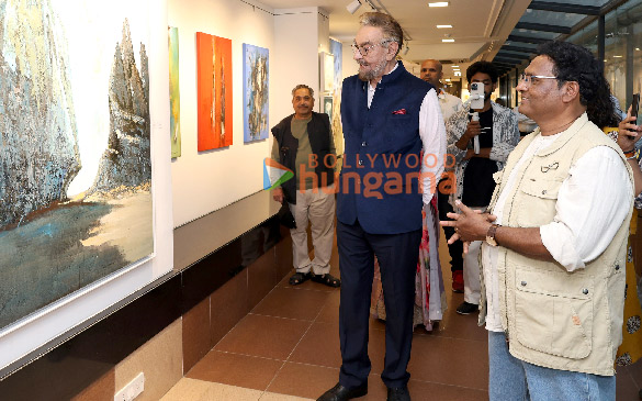 photos kabir bedi parveen dusanj and others snapped at the inauguration of dilip malis art show whispers of nature 3