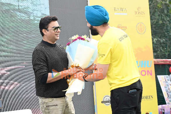 photos r madhavan and others were snapped at the bawa juhu juniorthon 2024 in juhu 2