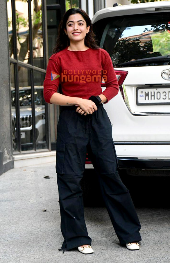 photos rashmika mandanna snapped at maddock films office in santacruz 6